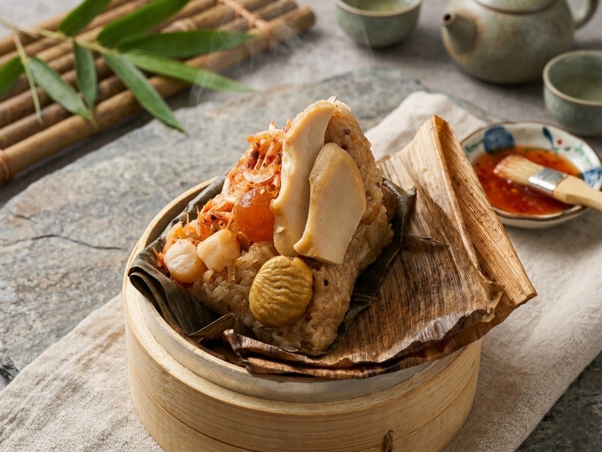 週年限定 貞榮小館 櫻花蝦干貝海皇粽 熱烈預購中